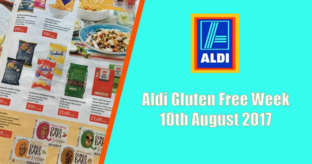 Aldi Gluten Free Week 10th August 2017