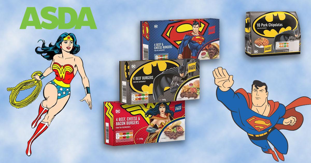 Gluten Free DC Comics Burgers and Sausages and Free From Doughnuts in Asda