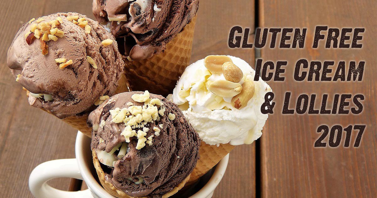 Gluten Free Ice Cream and Lollies 2017