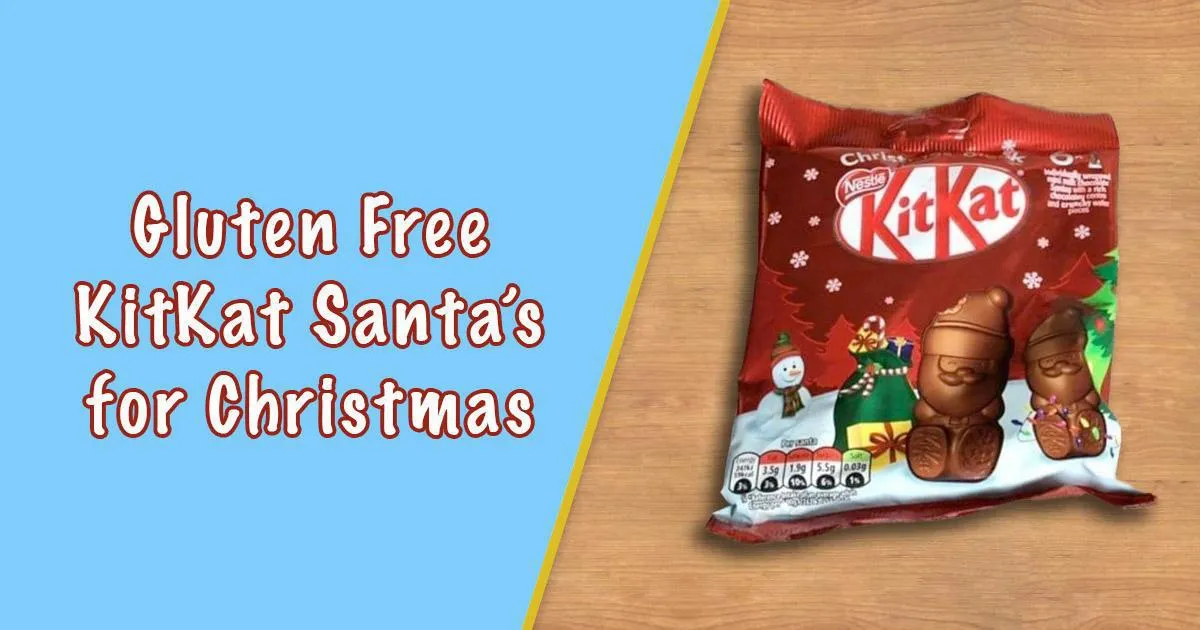 Gluten Free KitKat Santa's for Christmas