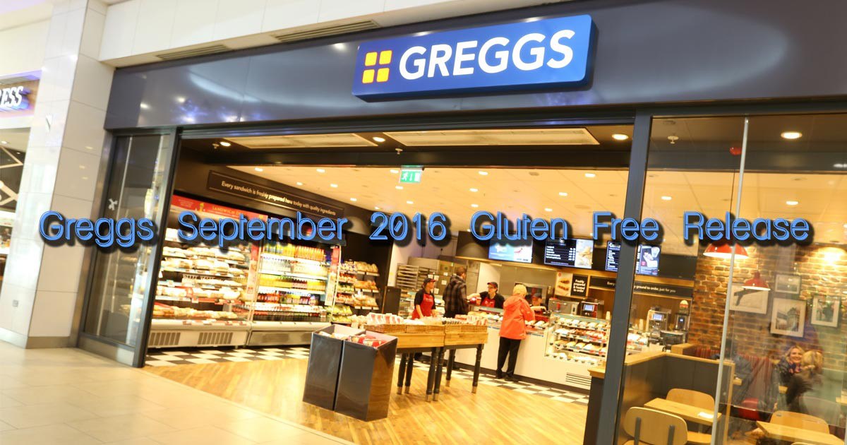 Greggs September 2016 Gluten Free Release
