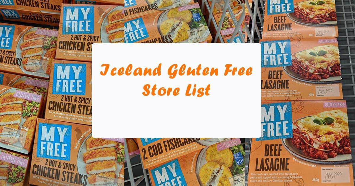 Iceland New Gluten Free Range Store List