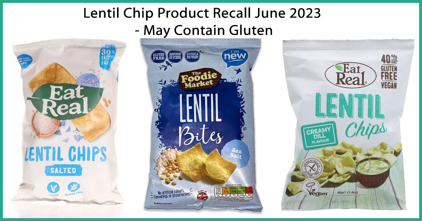 Lentil Chips Recalled Due To Potential Gluten May Contain