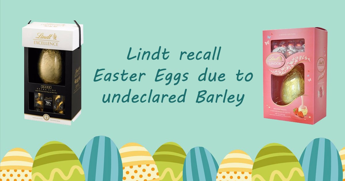 Lindt Recall Easter Eggs Due To Undeclared Barley