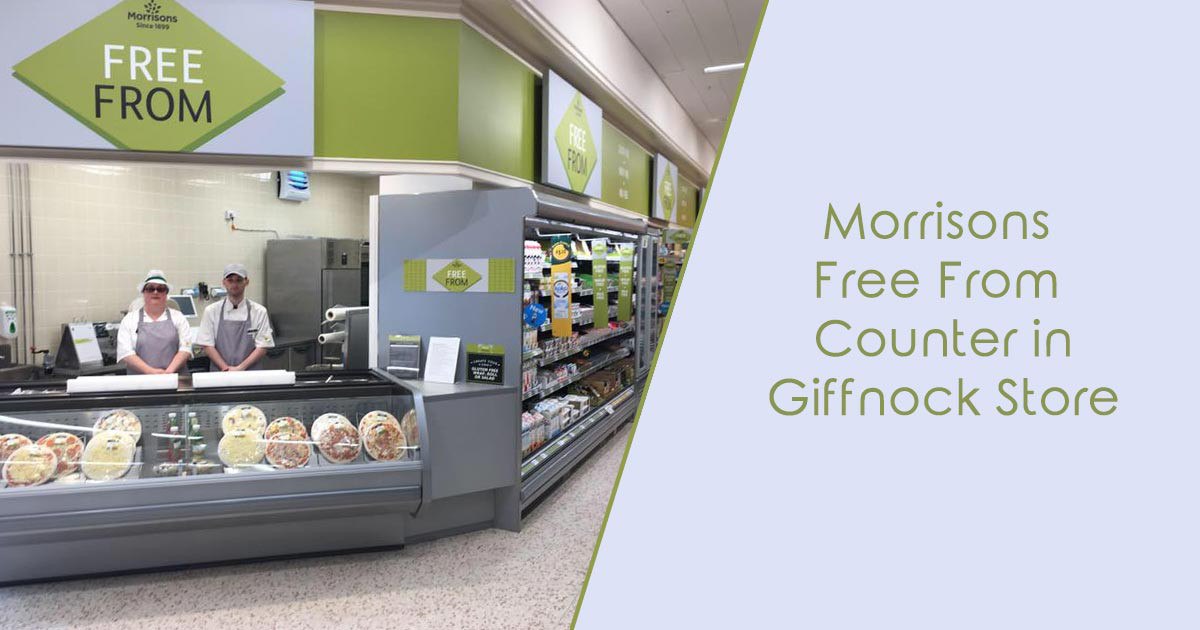 Morrisons Free From Counter in Giffnock Glasgow Store