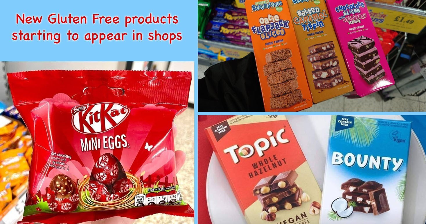 New gluten free products in shops, including KitKat Easter Eggs