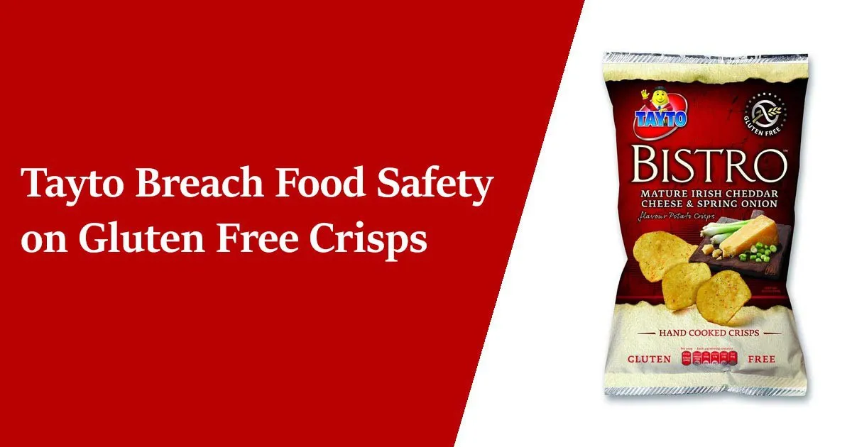 Tayto Breach Food Safety on Gluten Free Crisps