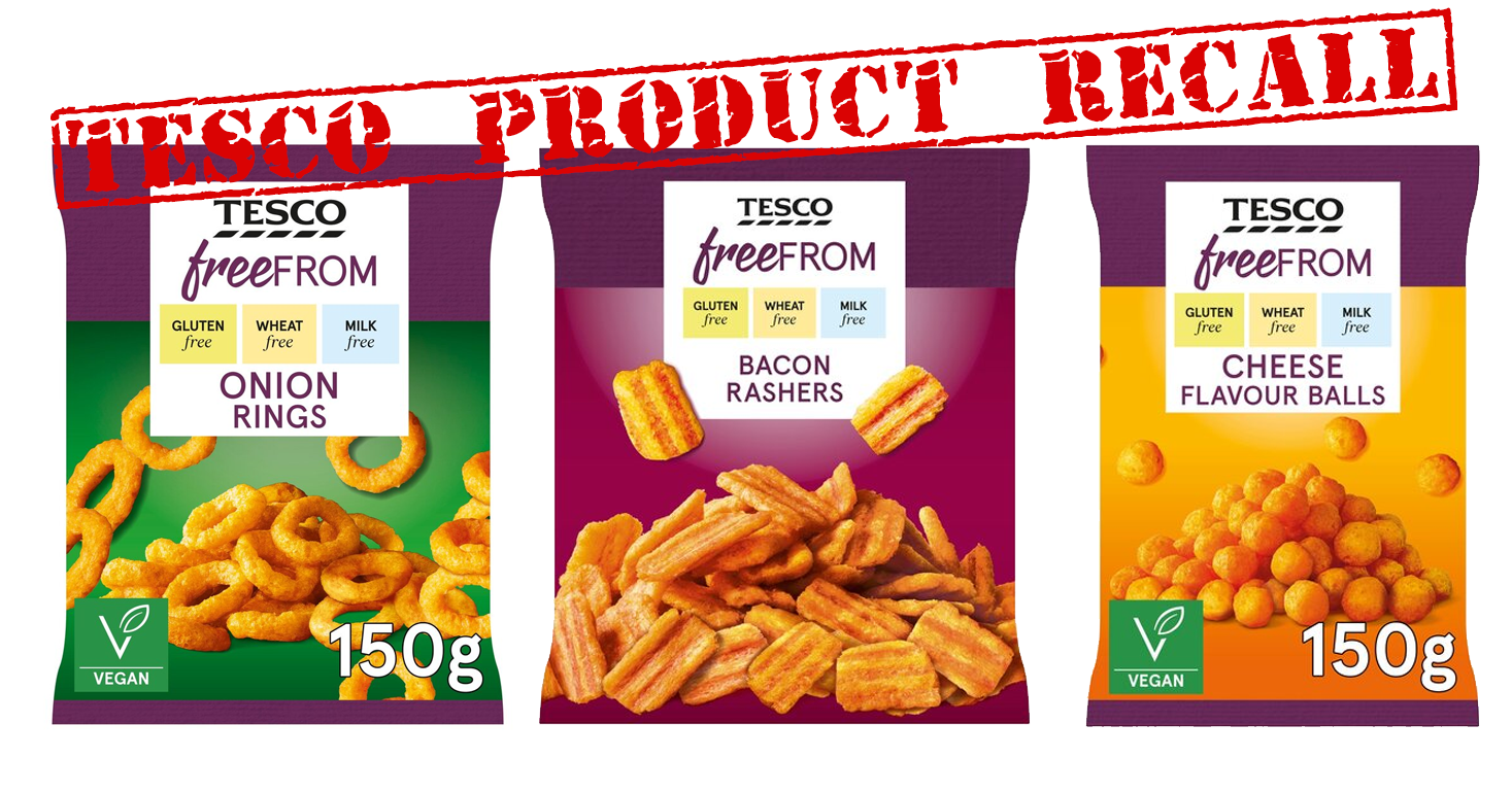 Tesco Product Recall Due to Undeclared Gluten in Free From Products July 2023