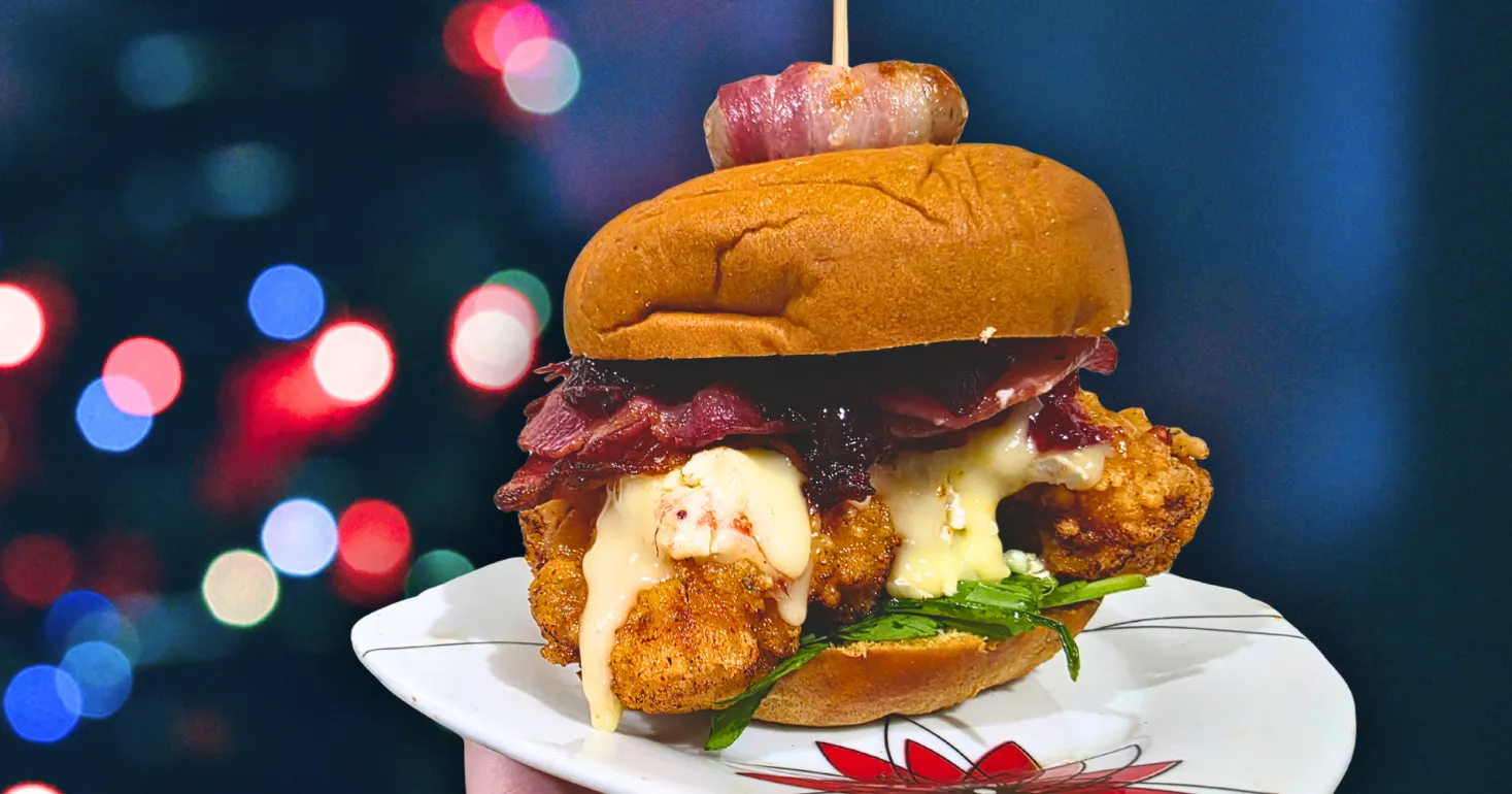 Gluten Free Festive Crunchy Buttermilk Chicken Burger