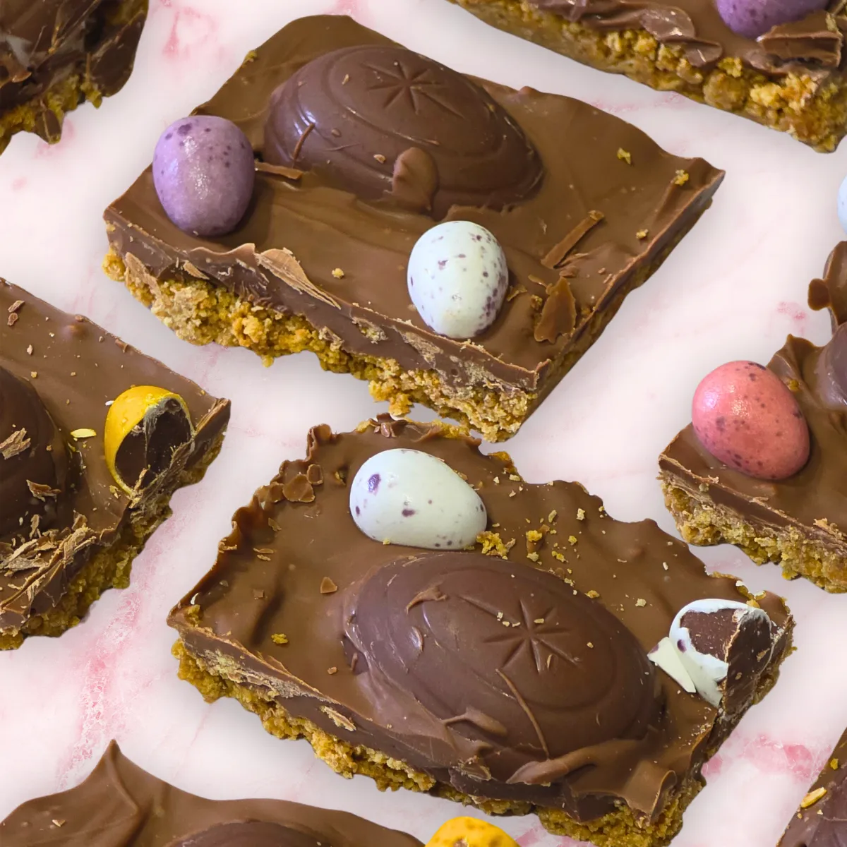 No Bake Gluten Free Easter Biscuit Slices