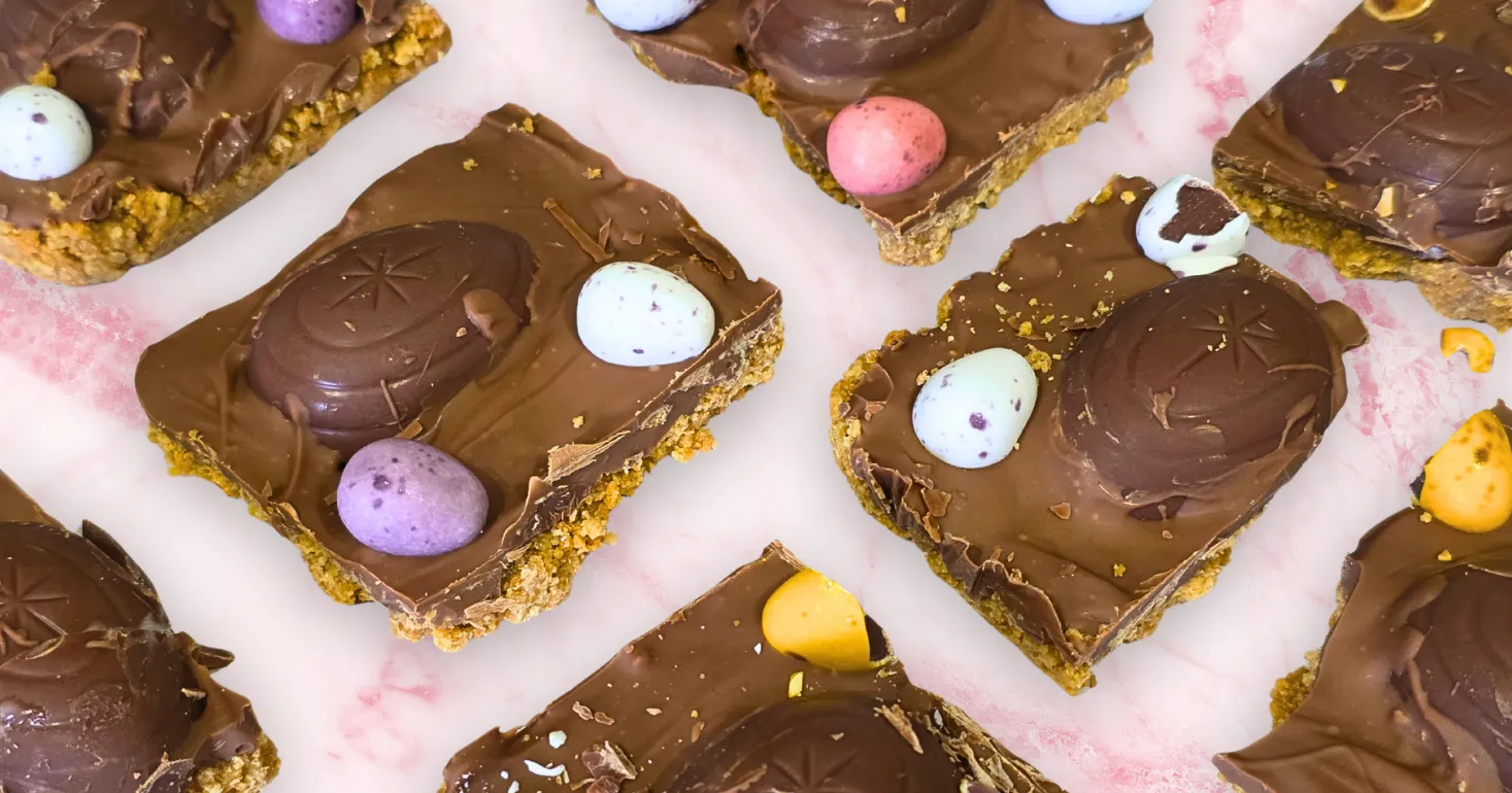 No Bake Gluten Free Easter Biscuit Slices