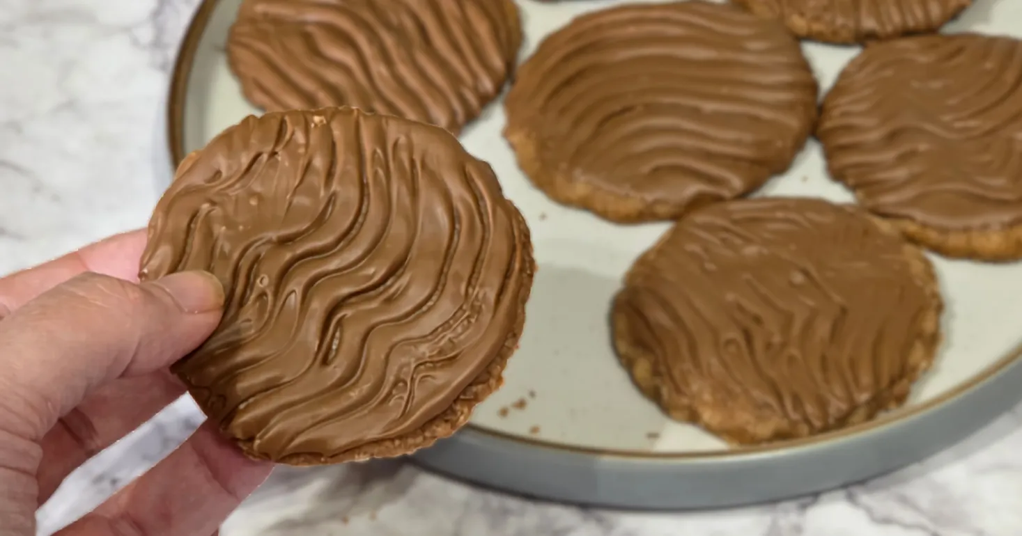 Chocolate Dipped Gluten Free Nutella Biscuits