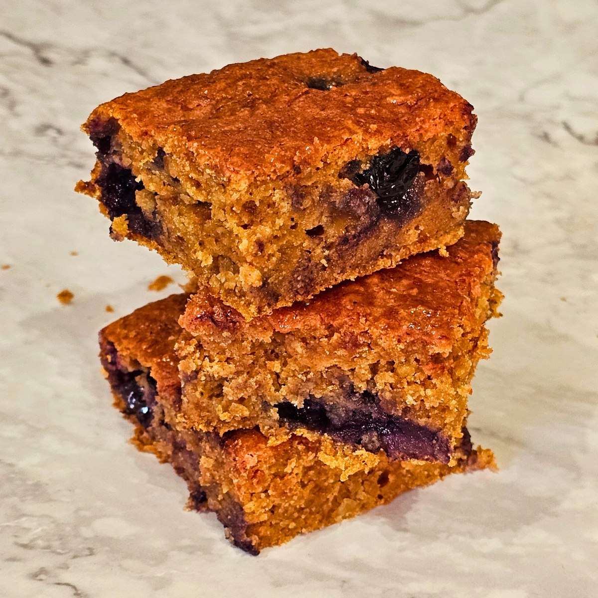 Gluten Free and Refined Sugar Free Beetroot and Blueberry Traybake Cake