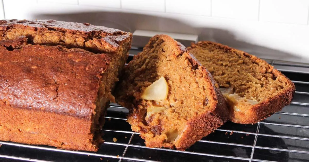 Gluten Free Apple and Hazelnut Loaf Cake