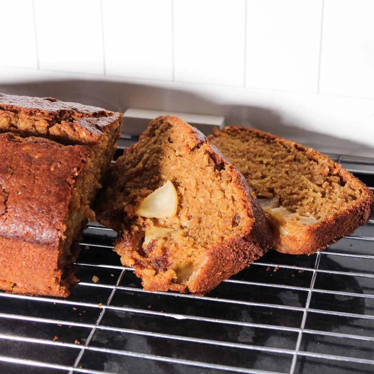 Gluten Free Apple and Hazelnut Loaf Cake