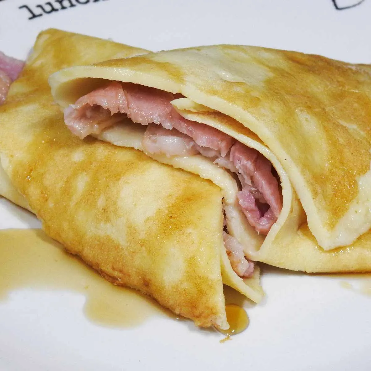 Gluten Free Bacon and Maple Crepes
