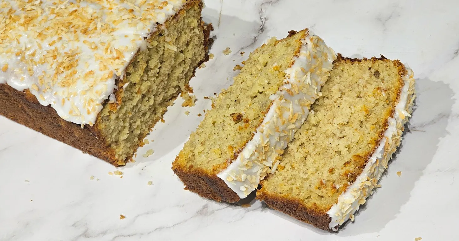 Gluten Free Banana, Coconut and Lime Cake