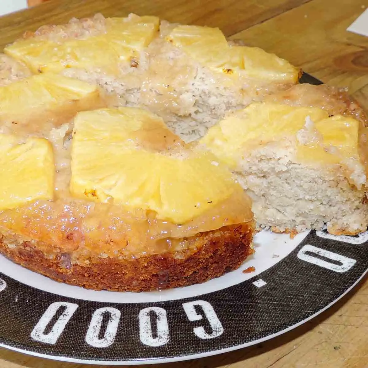 Gluten Free Banana Pineapple Upside-Down Cake