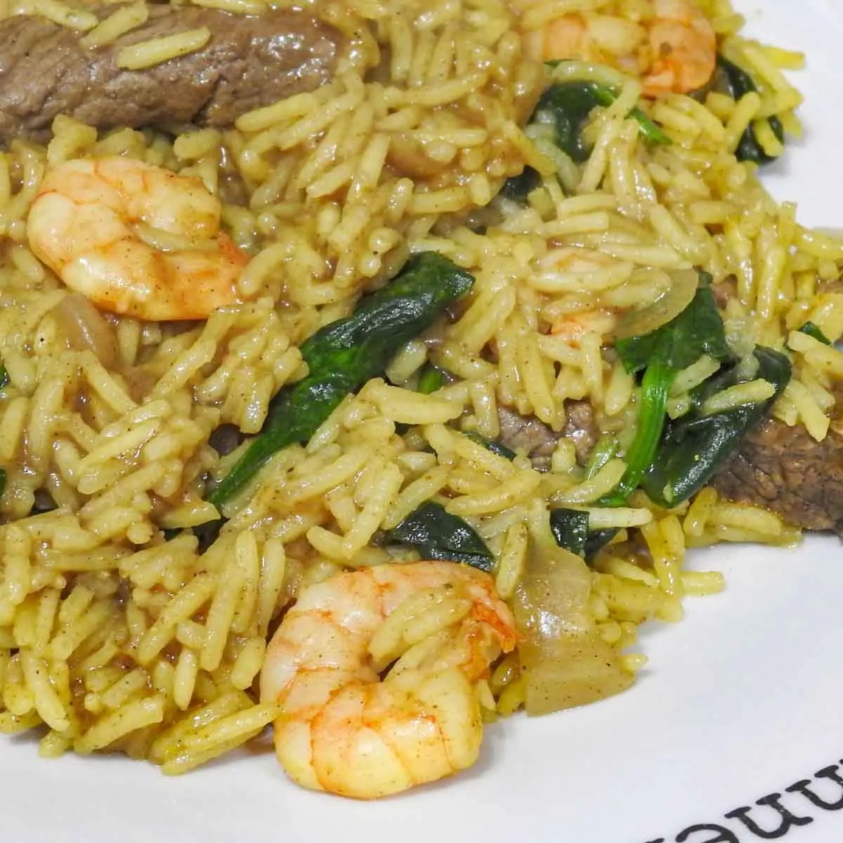 Gluten Free Beef and Prawn Biryani
