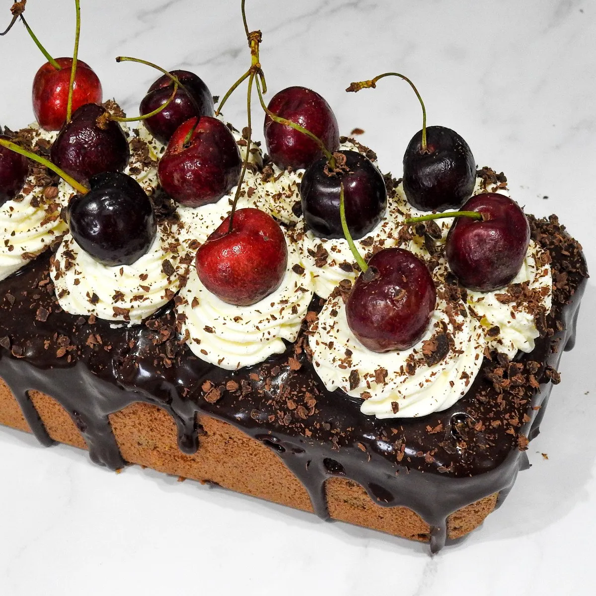 Gluten Free Black Forest Loaf Cake