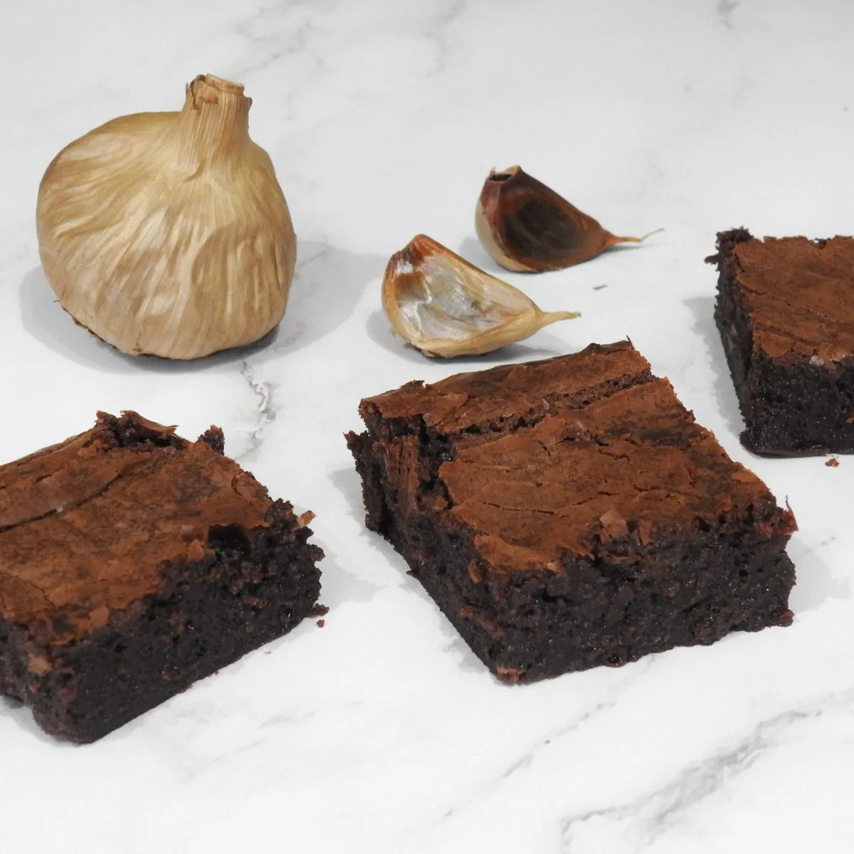 Gluten Free Black Garlic Chocolate Brownies