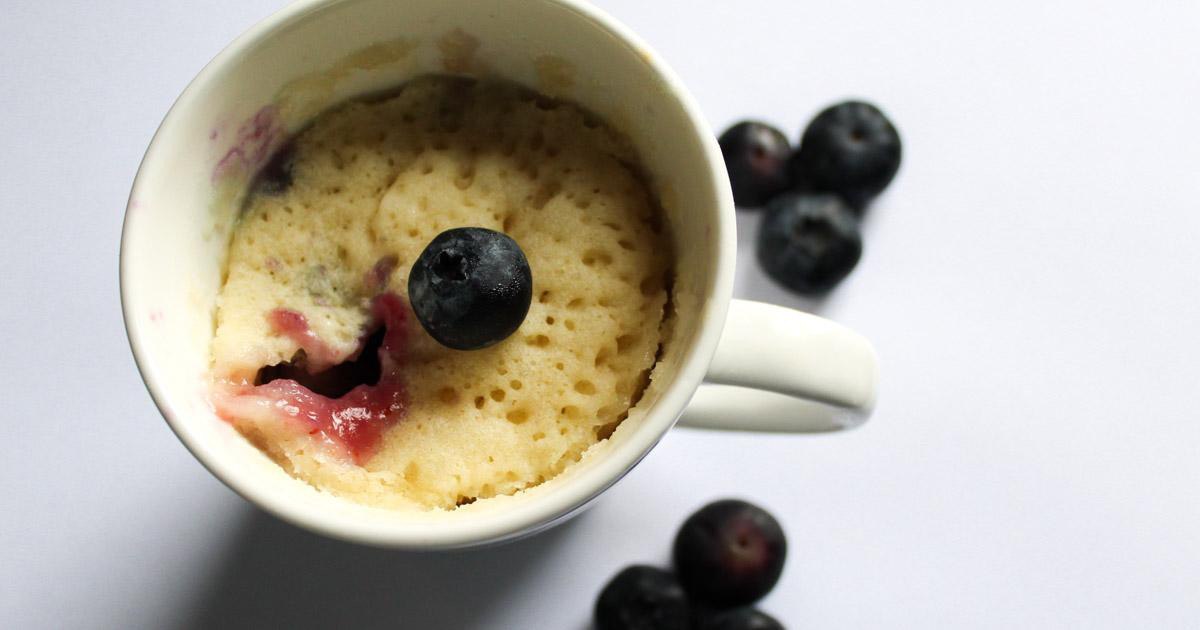 Gluten Free Blueberry Mug Cake
