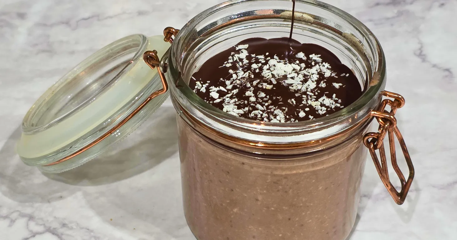 Gluten Free Bounty Inspired Overnight Oats