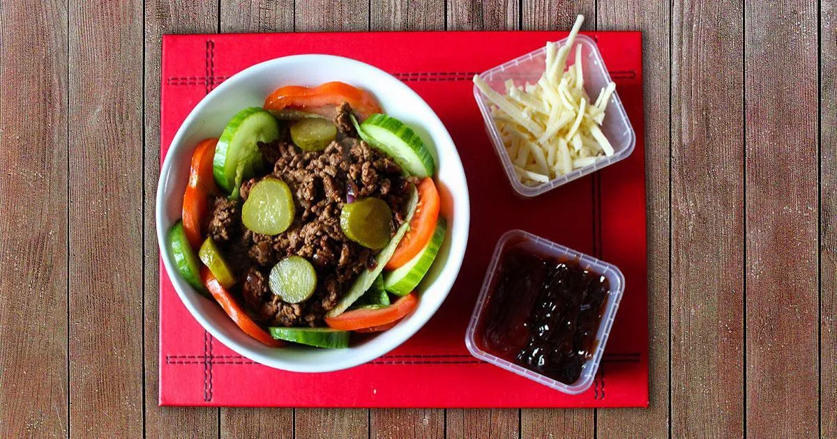 Gluten Free Burger In a Bowl