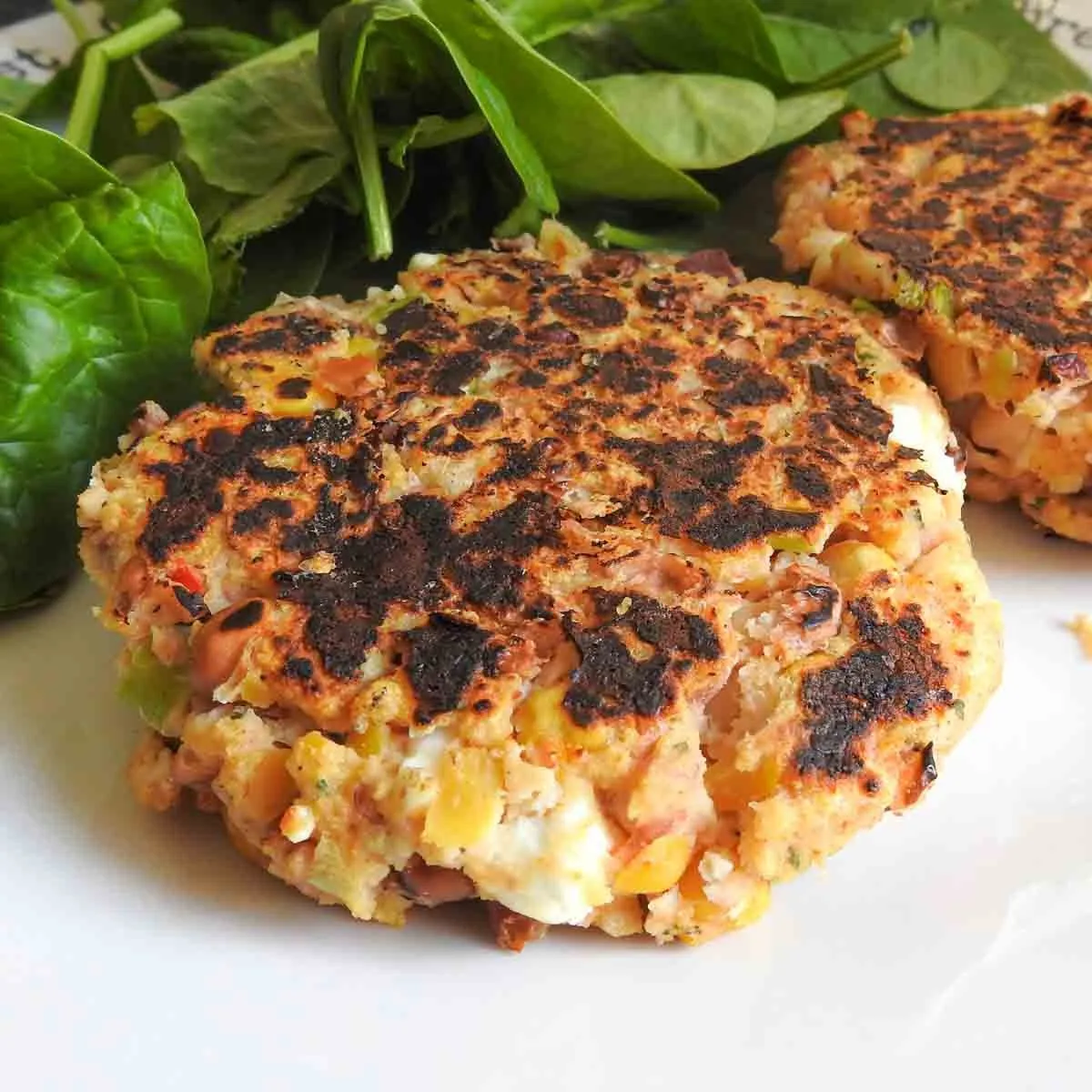 Gluten Free Cajun Feta and Bean Burgers