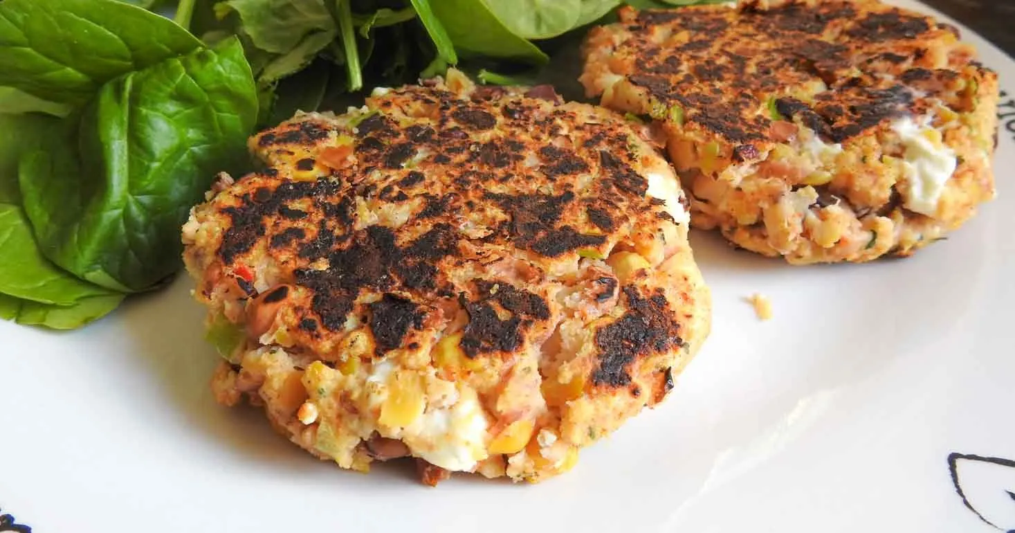 Gluten Free Cajun Feta and Bean Burgers