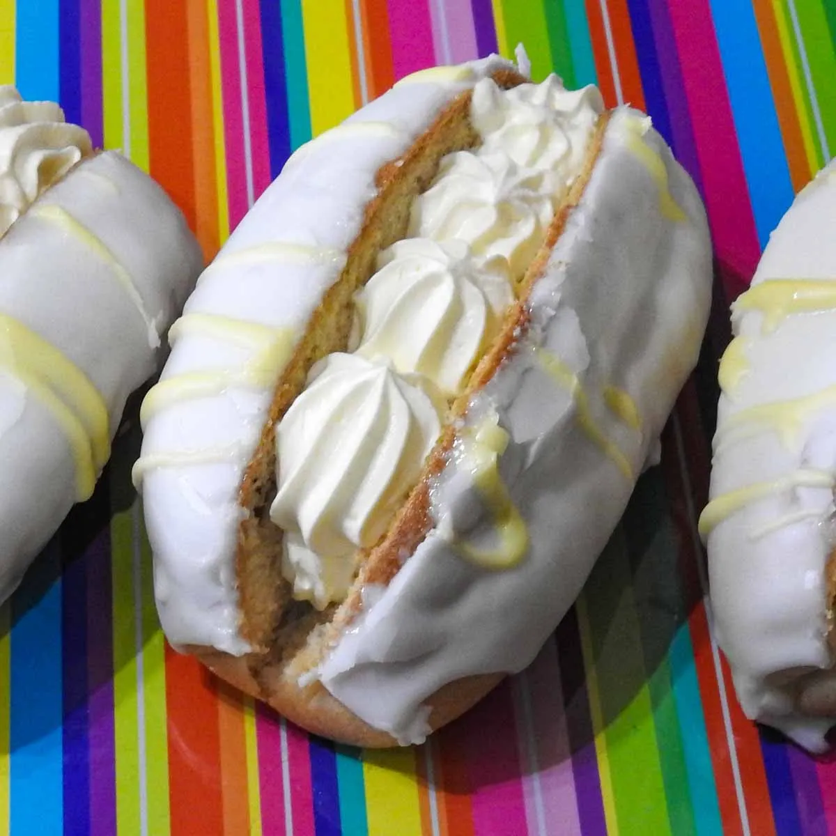 Gluten Free Cheat's Iced Buns