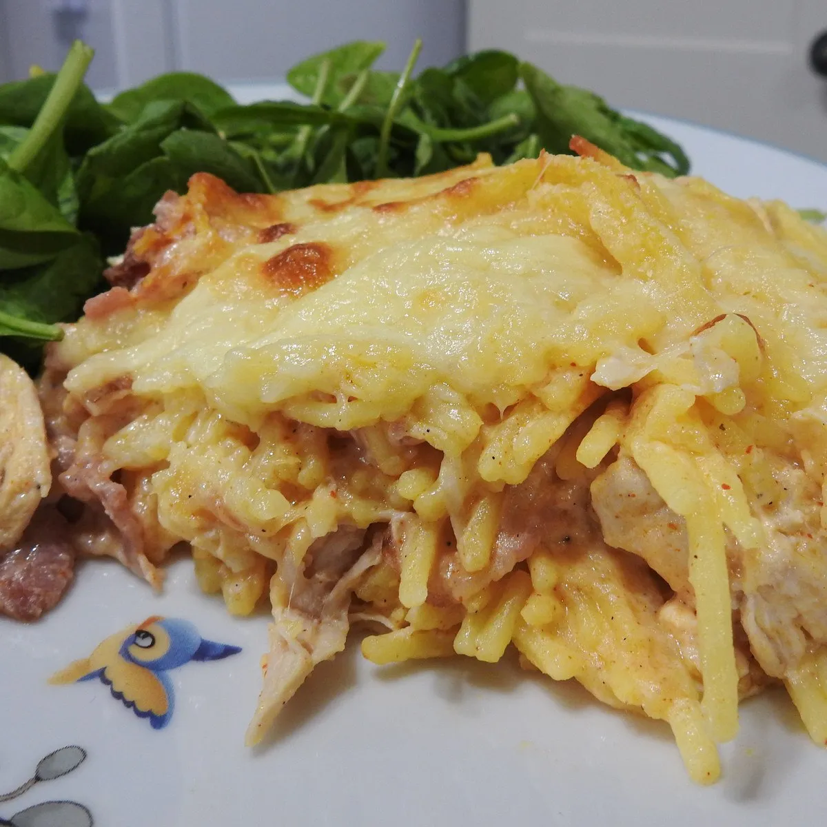 Gluten Free Cheesy Chicken and Chilli Spaghetti Bake
