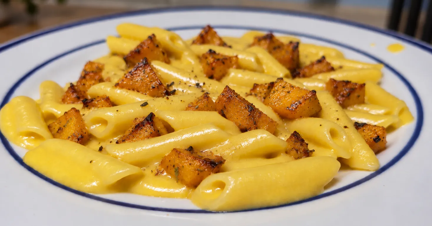 Gluten Free Cheesy Pumpkin Pasta | Easy Autumn Recipe