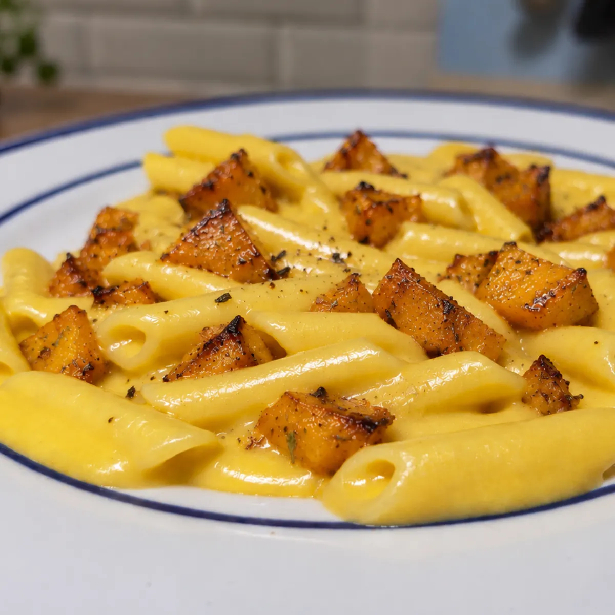 Gluten Free Cheesy Pumpkin Pasta | Easy Autumn Recipe