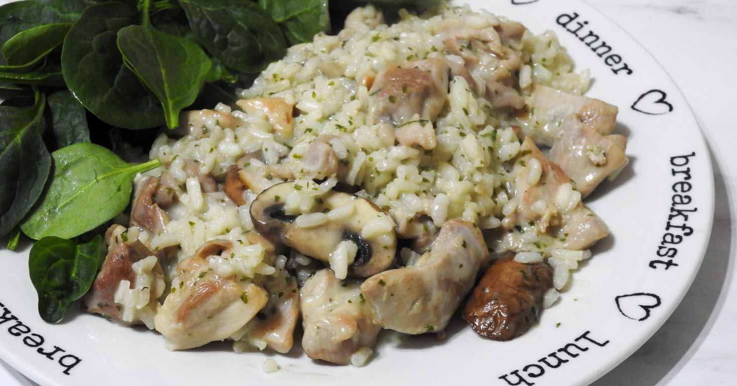 Gluten Free Chicken and Mushroom Risotto
