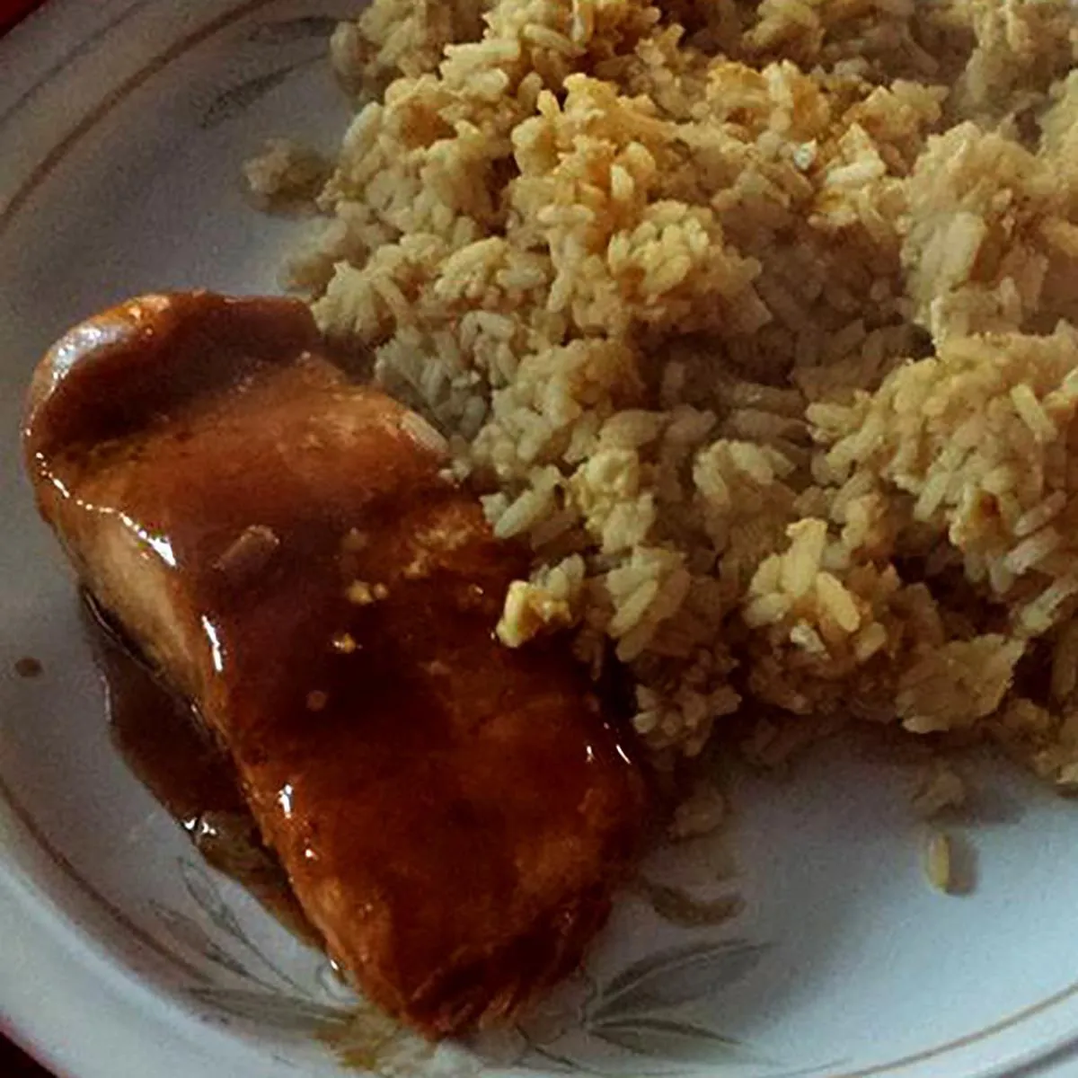 Gluten Free Chinese Salmon and Egg Fried Rice