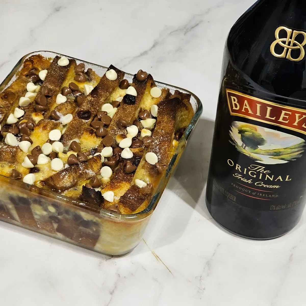 Gluten Free Chocolate Baileys Bread and Butter Pudding