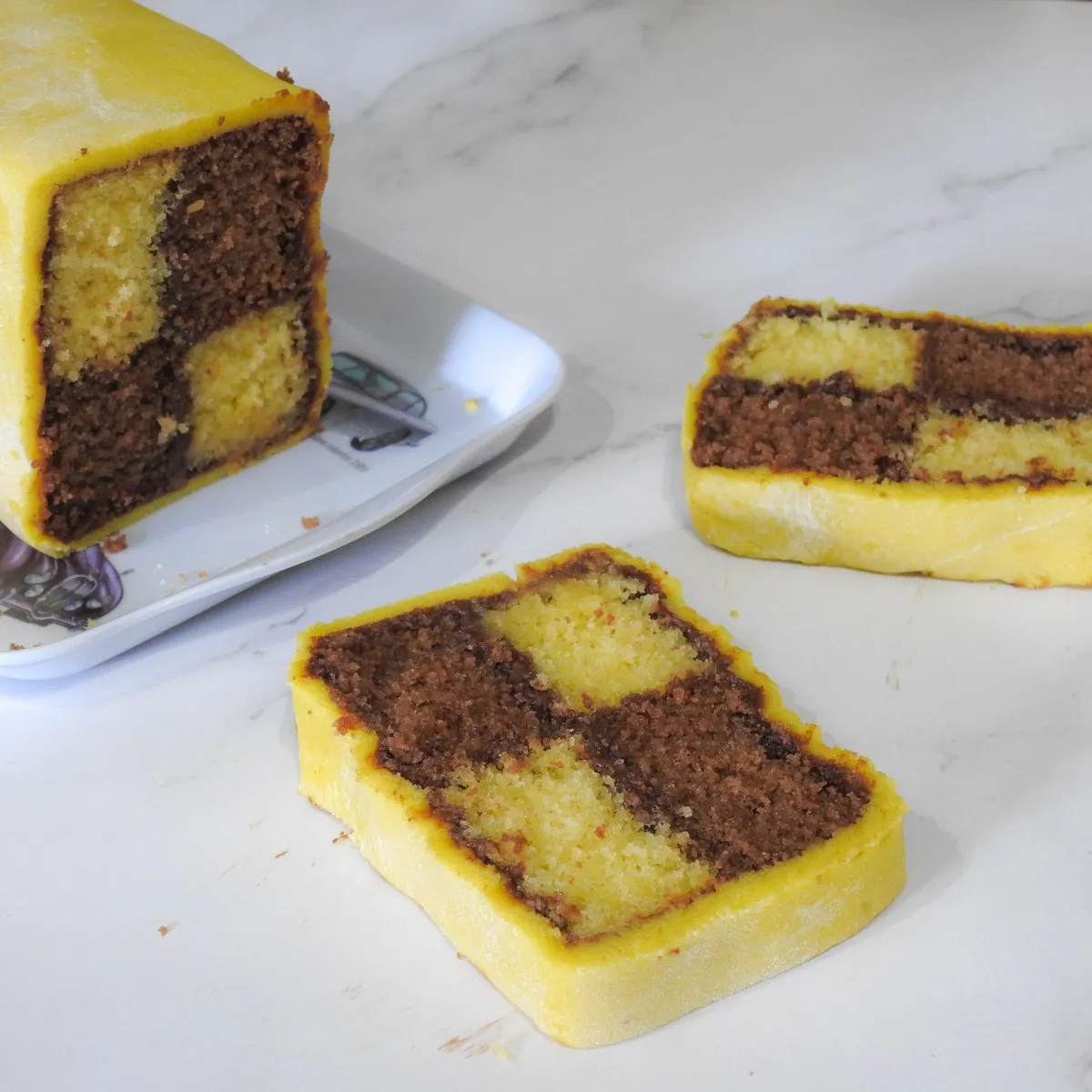 Gluten Free Chocolate Battenberg