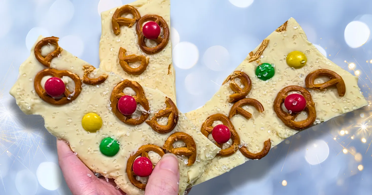 Gluten Free Christmas Reindeer Chocolate Bark