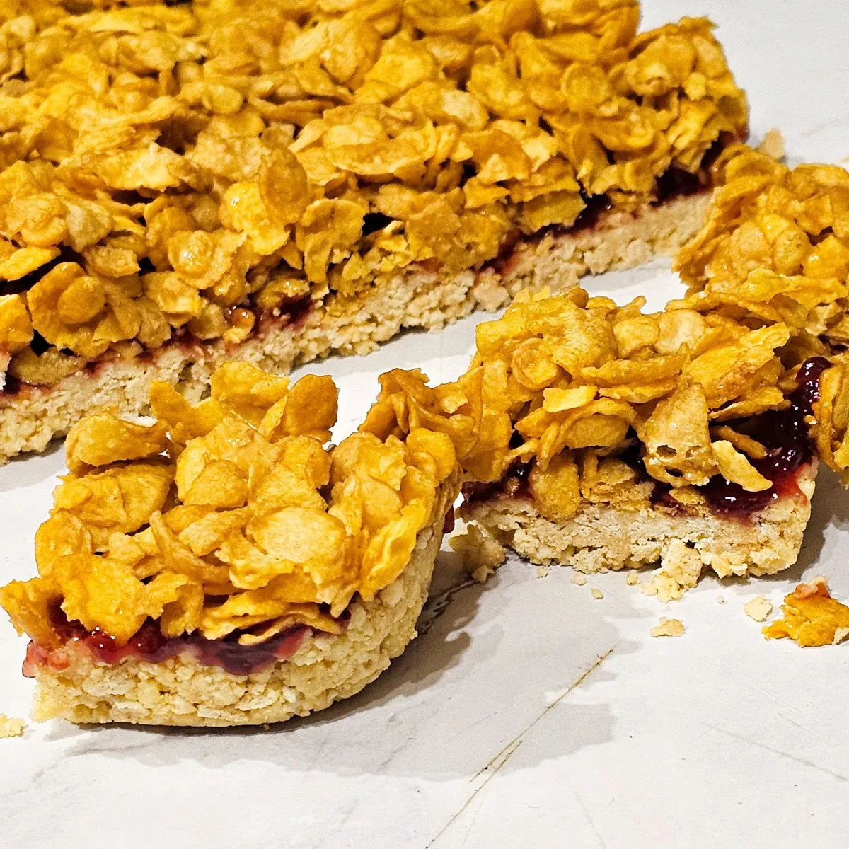 Gluten Free Cornflake Tart Slice