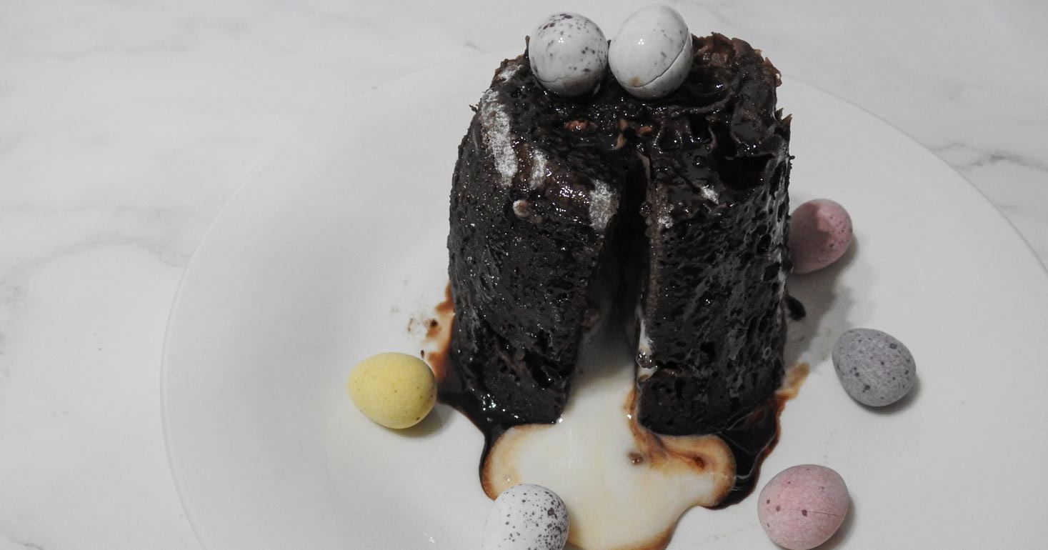Gluten Free Creme Egg Molten Mug Cake