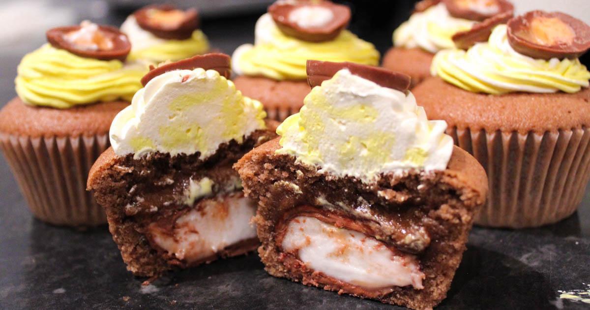 Gluten Free Creme Egg Muffins