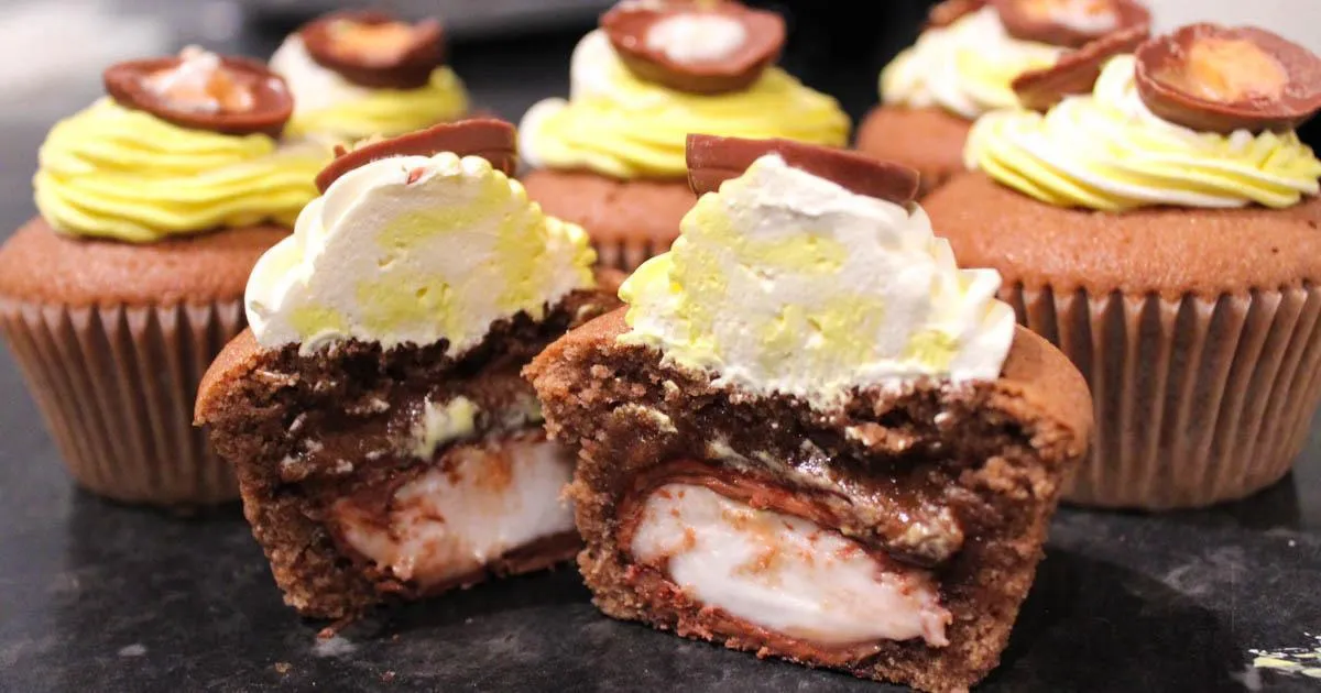Gluten Free Creme Egg Muffins