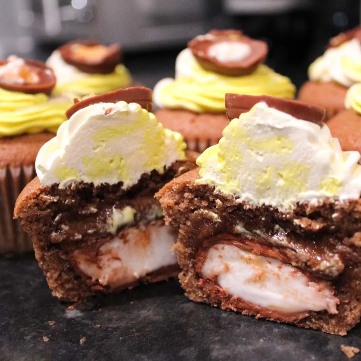Gluten Free Creme Egg Muffins