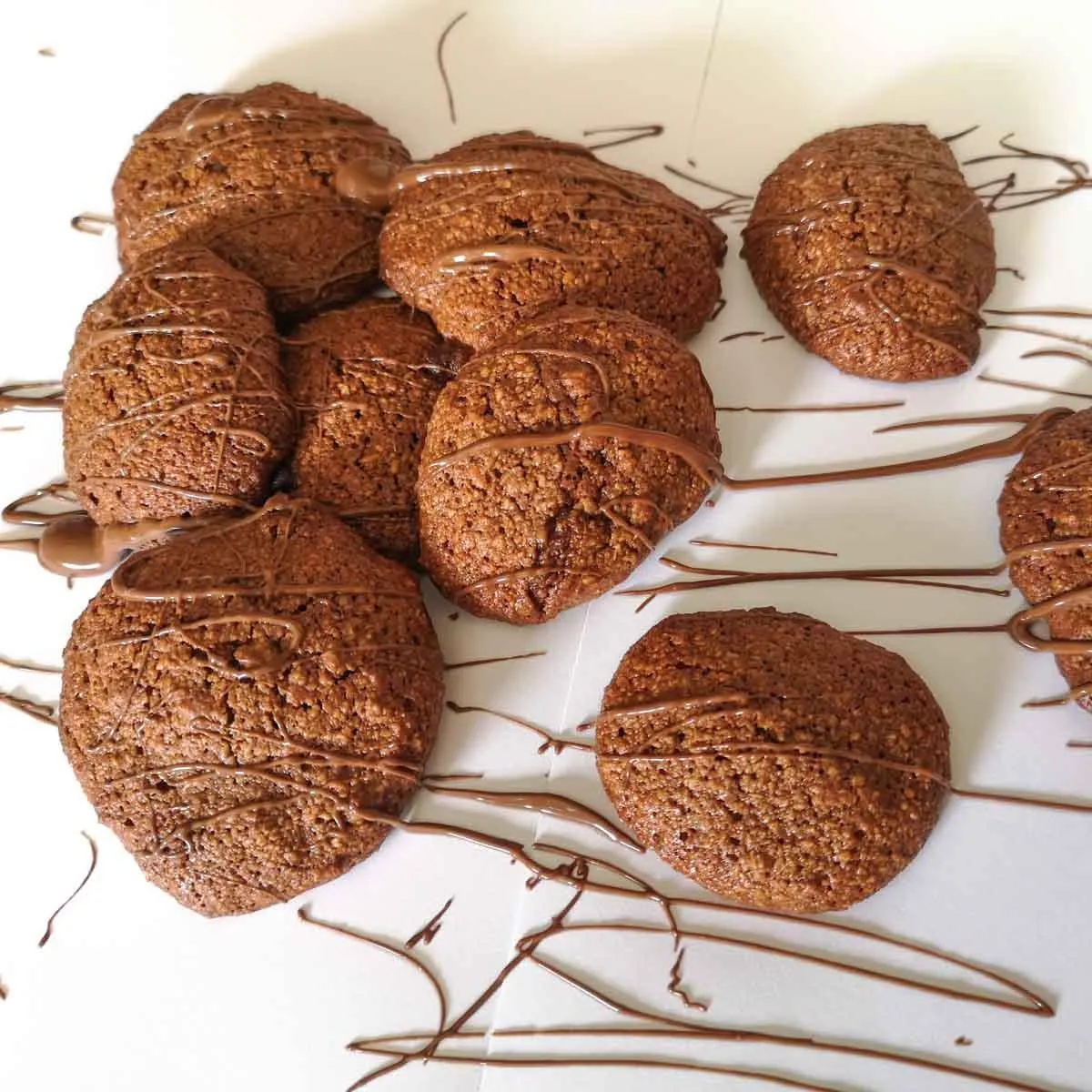 Gluten Free Flourless Nutella Almond Biscuits