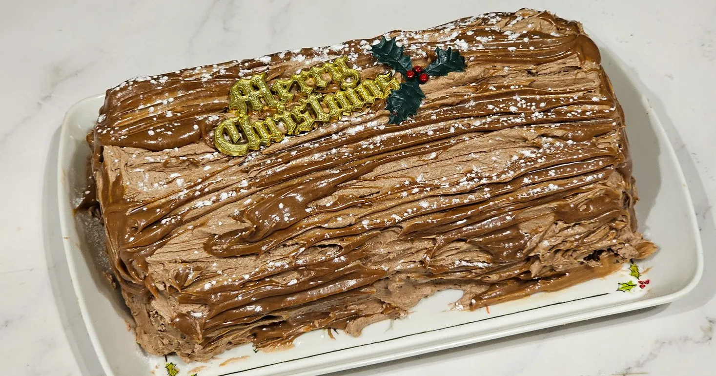 Gluten Free Flourless Yule Log