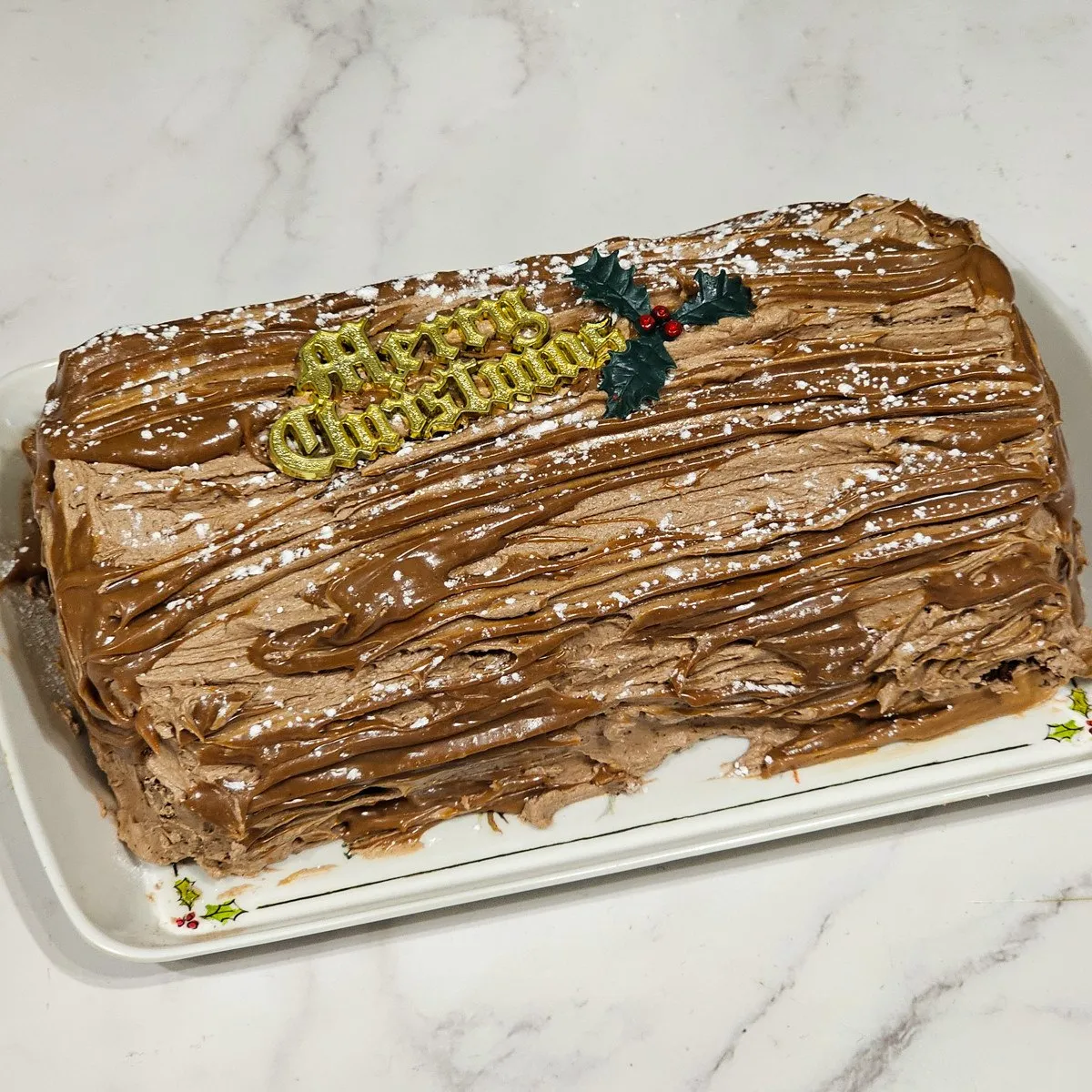 Gluten Free Flourless Yule Log