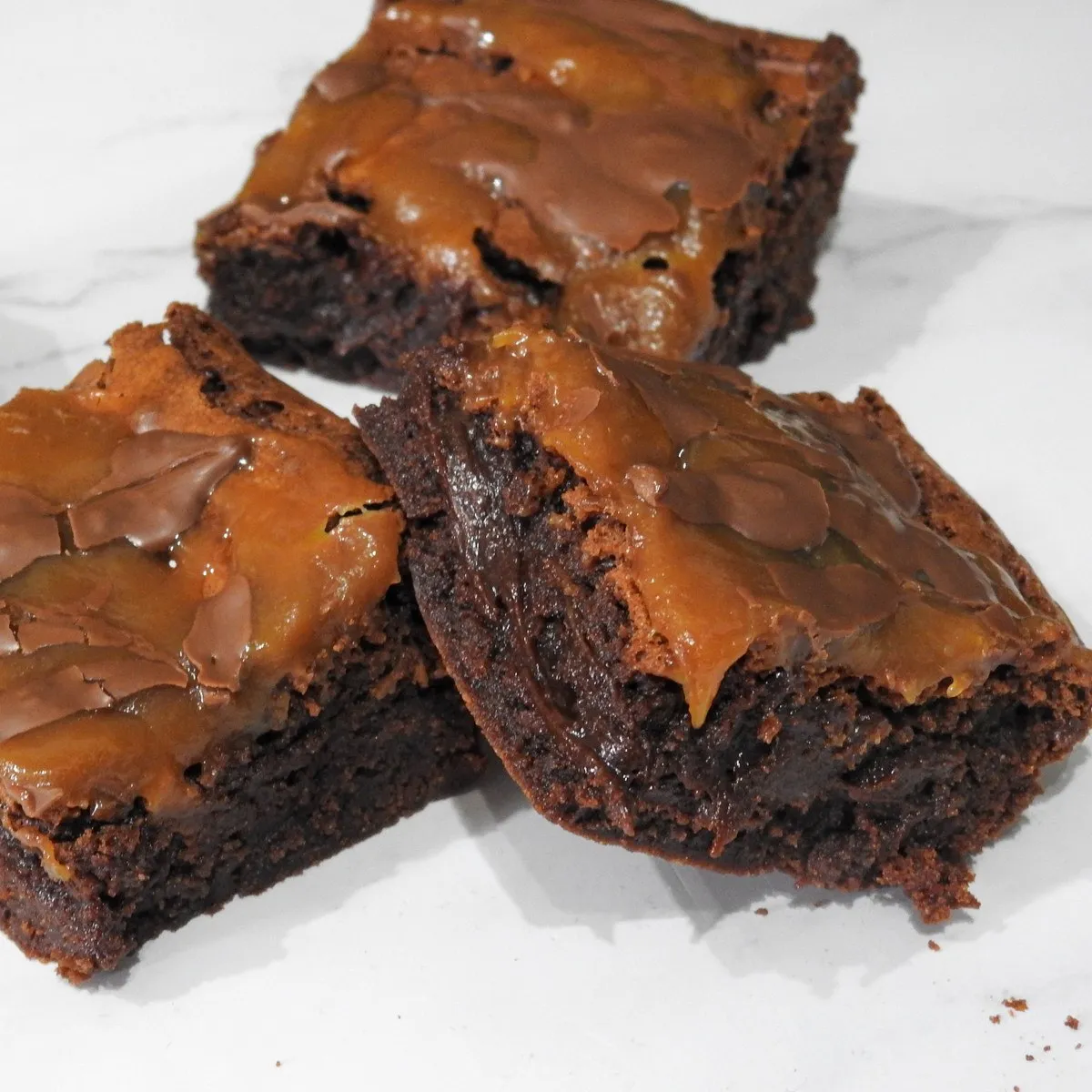 Gluten Free Gooey Chocolate Salted Caramel Brownies