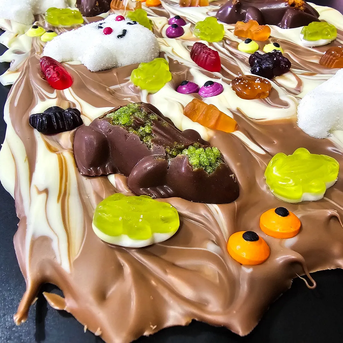 Gluten Free Halloween Chocolate Bark