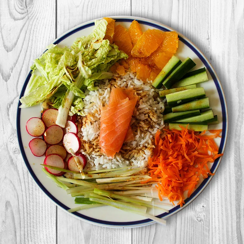 Gluten Free Hawaiian Salmon Poke